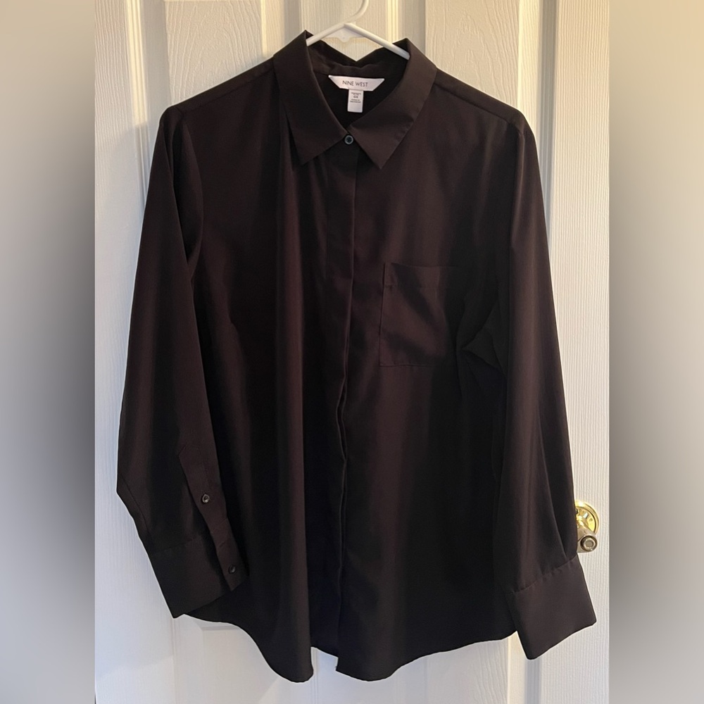 Nine West Black Dress Shirt